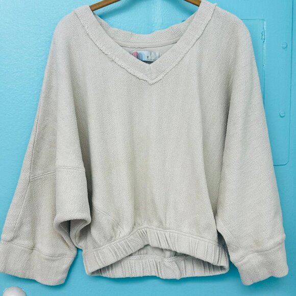 Free People FP Beach Nilla Cream Happy Pullover Sweater Size XS - Picture 2 of 6